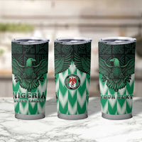 Custom Nigeria Football Tumbler Cup Go Super Eagles Sporty Style - Wonder Print Shop