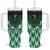 Custom Nigeria Football Tumbler With Handle Go Super Eagles Sporty Style - Wonder Print Shop