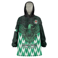Custom Nigeria Football Wearable Blanket Hoodie Go Super Eagles Sporty Style - Wonder Print Shop