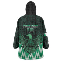 Custom Nigeria Football Wearable Blanket Hoodie Go Super Eagles Sporty Style - Wonder Print Shop