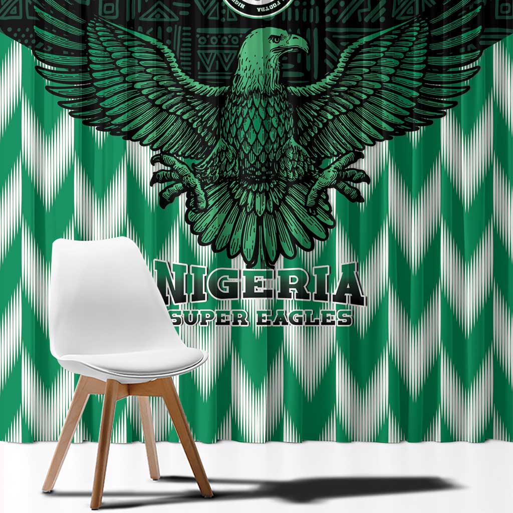 Nigeria Football Window Curtain Go Super Eagles Sporty Style - Wonder Print Shop