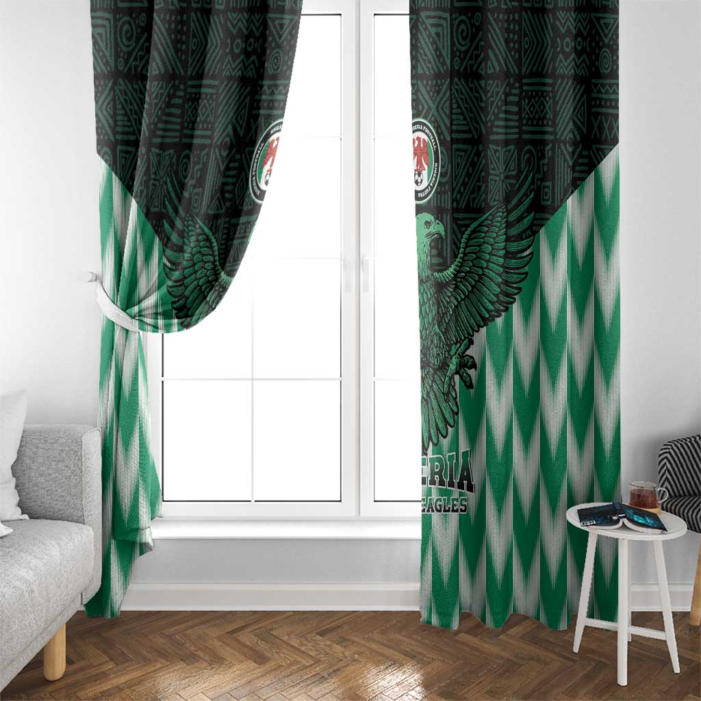 Nigeria Football Window Curtain Go Super Eagles Sporty Style - Wonder Print Shop