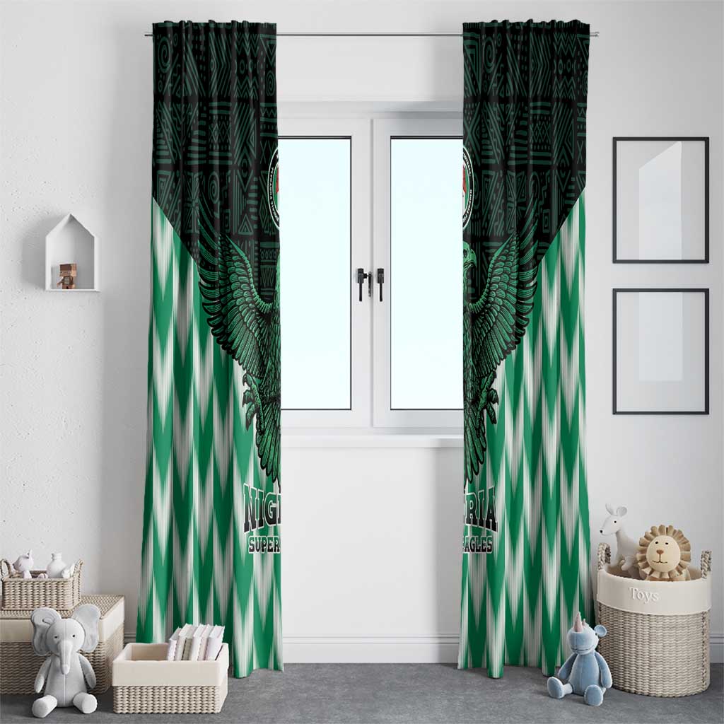 Nigeria Football Window Curtain Go Super Eagles Sporty Style - Wonder Print Shop