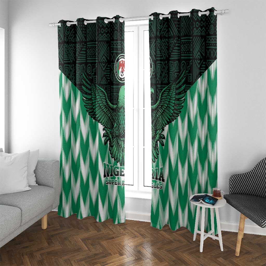 Nigeria Football Window Curtain Go Super Eagles Sporty Style - Wonder Print Shop