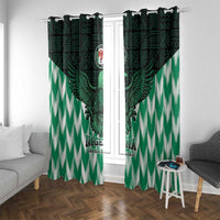Nigeria Football Window Curtain Go Super Eagles Sporty Style - Wonder Print Shop