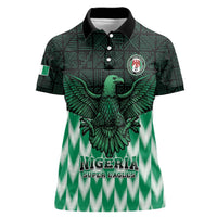 Custom Nigeria Football Women Polo Shirt Go Super Eagles Sporty Style - Wonder Print Shop