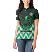 Custom Nigeria Football Women Polo Shirt Go Super Eagles Sporty Style - Wonder Print Shop