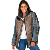 Retro Blue Yellow Plaid Padded Jacket Western Cowboy Vest Costume - Wonder Print Shop