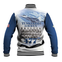 Blue Heritage Tuskegee Airmen Baseball Jacket 477th Fighter Group - Wonder Print Shop