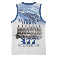 Blue Heritage Tuskegee Airmen Basketball Jersey 477th Fighter Group - Wonder Print Shop