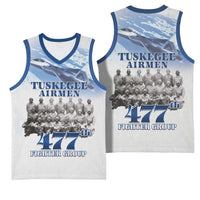 Blue Heritage Tuskegee Airmen Basketball Jersey 477th Fighter Group - Wonder Print Shop
