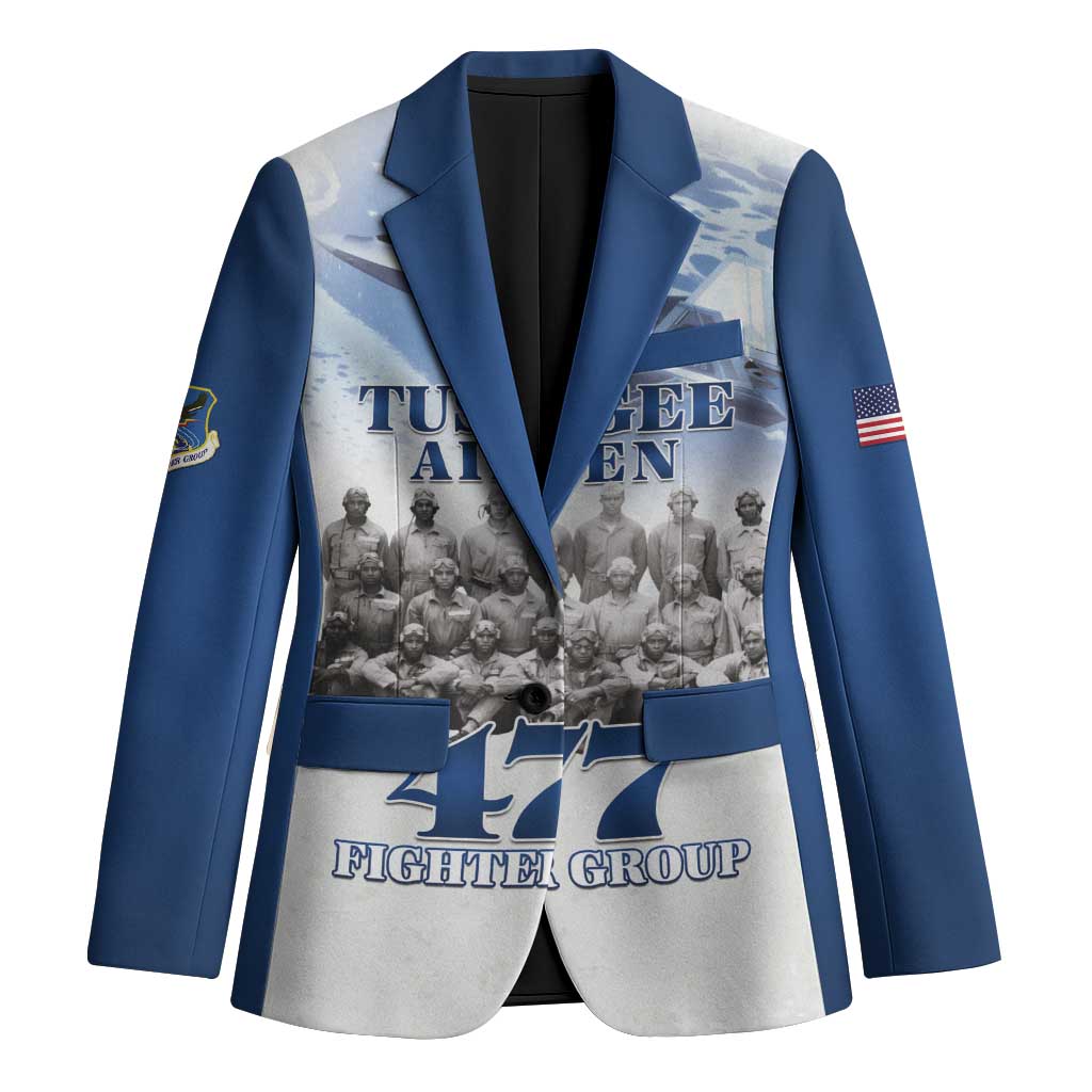 Blue Heritage Tuskegee Airmen Blazer 477th Fighter Group - Wonder Print Shop
