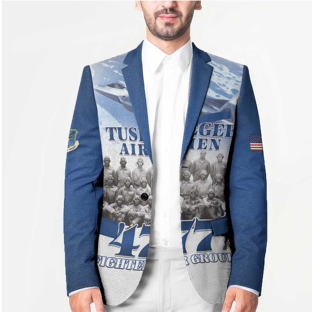 Blue Heritage Tuskegee Airmen Blazer 477th Fighter Group - Wonder Print Shop