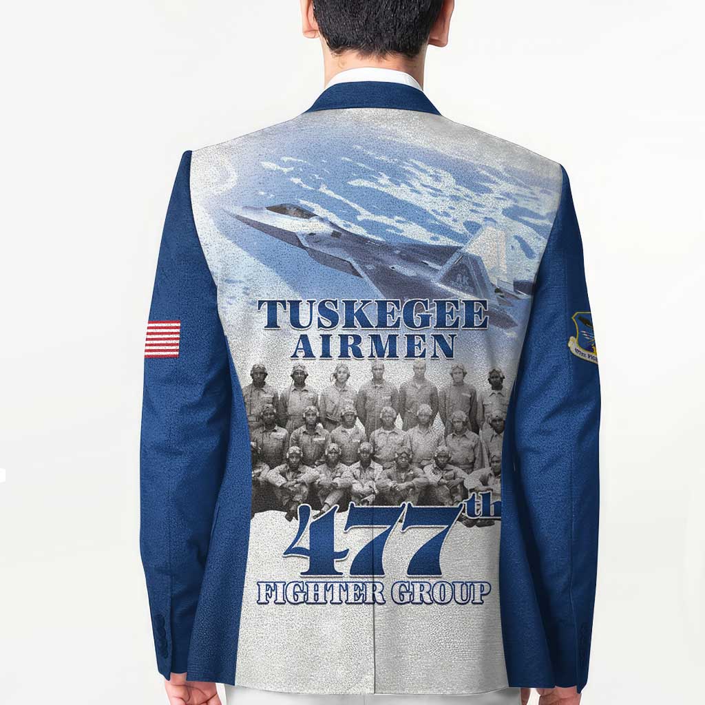 Blue Heritage Tuskegee Airmen Blazer 477th Fighter Group - Wonder Print Shop