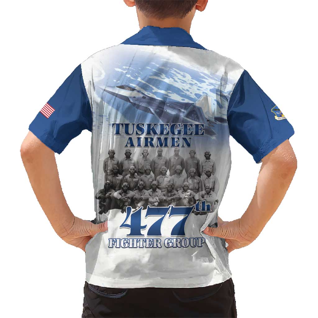 Blue Heritage Tuskegee Airmen Hawaiian Shirt 477th Fighter Group - Wonder Print Shop