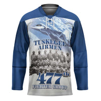 Blue Heritage Tuskegee Airmen Hockey Jersey 477th Fighter Group - Wonder Print Shop