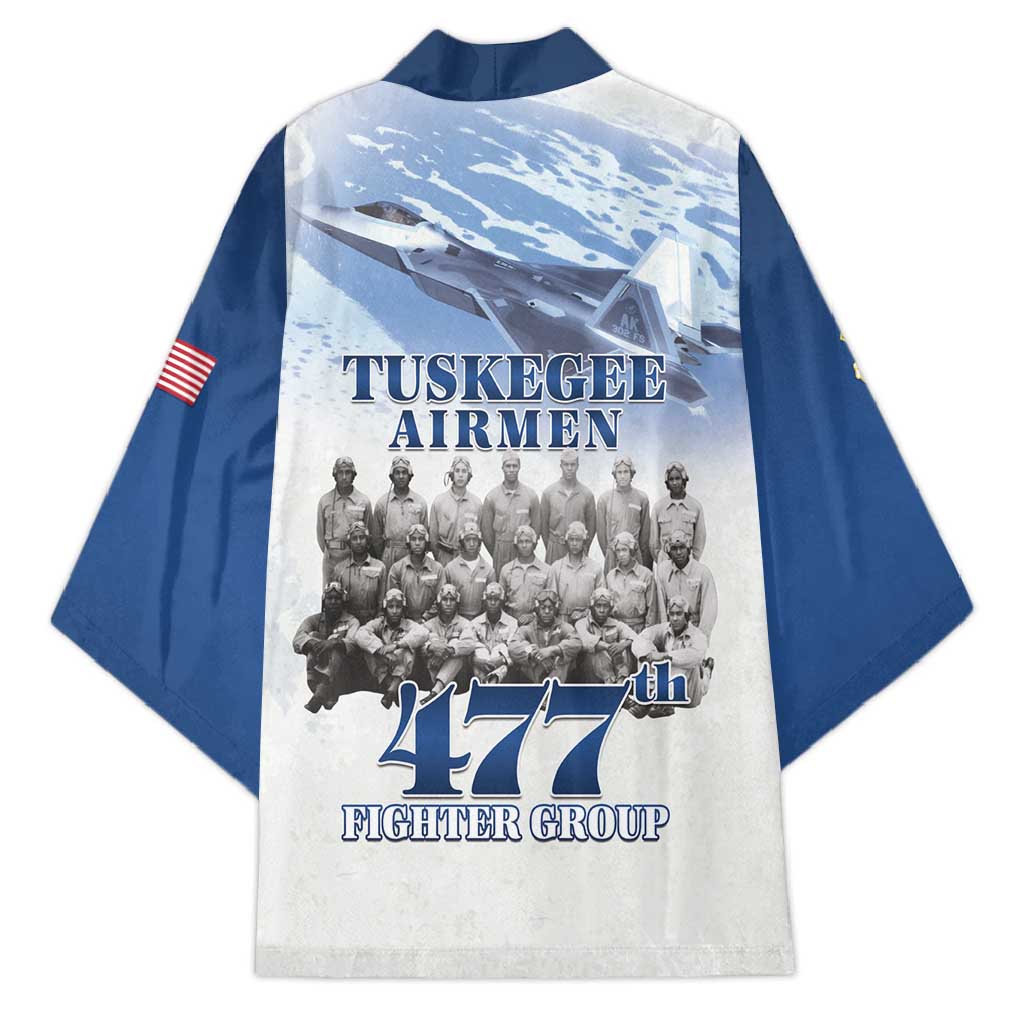 Blue Heritage Tuskegee Airmen Kimono 477th Fighter Group - Wonder Print Shop