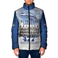 Blue Heritage Tuskegee Airmen Padded Jacket 477th Fighter Group - Wonder Print Shop