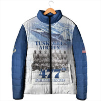Blue Heritage Tuskegee Airmen Padded Jacket 477th Fighter Group - Wonder Print Shop