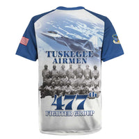 Blue Heritage Tuskegee Airmen Rugby Jersey 477th Fighter Group - Wonder Print Shop