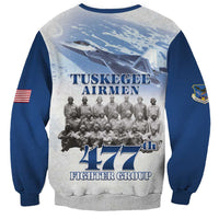 Blue Heritage Tuskegee Airmen Sweatshirt 477th Fighter Group - Wonder Print Shop