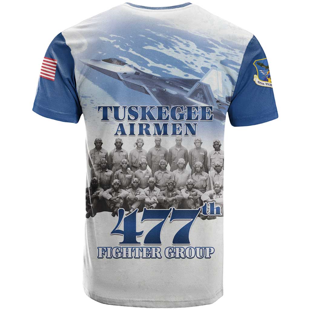 Blue Heritage Tuskegee Airmen T Shirt 477th Fighter Group - Wonder Print Shop