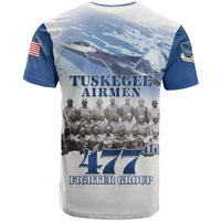 Blue Heritage Tuskegee Airmen T Shirt 477th Fighter Group - Wonder Print Shop