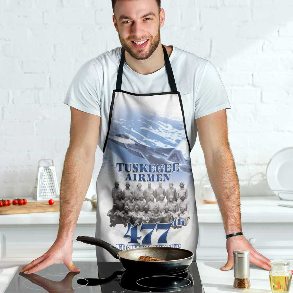 Tuskegee Airmen 477th Fighter Group Apron Blue Sky Heritage - Wonder Print Shop