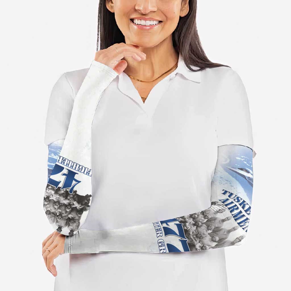 Tuskegee Airmen 477th Fighter Group Arm Sleeves Blue Sky Heritage - Wonder Print Shop