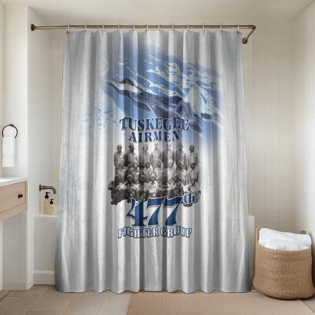 Tuskegee Airmen 477th Fighter Group Bathroom Set Blue Sky Heritage - Wonder Print Shop