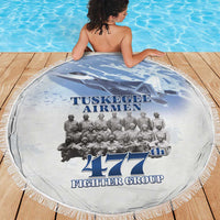 Tuskegee Airmen 477th Fighter Group Beach Blanket Blue Sky Heritage - Wonder Print Shop