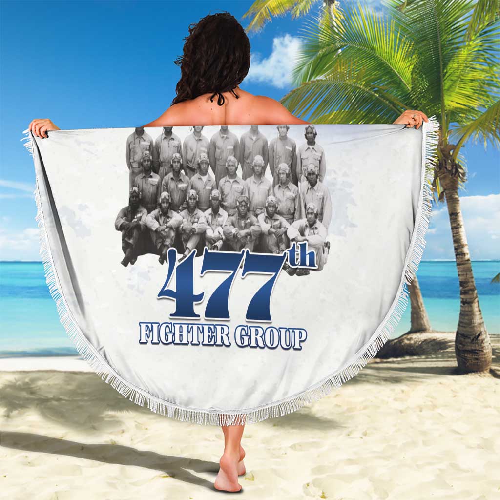 Tuskegee Airmen 477th Fighter Group Beach Blanket Blue Sky Heritage - Wonder Print Shop