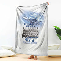 Tuskegee Airmen 477th Fighter Group Blanket Blue Sky Heritage - Wonder Print Shop