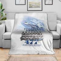 Tuskegee Airmen 477th Fighter Group Blanket Blue Sky Heritage - Wonder Print Shop