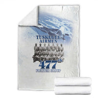 Tuskegee Airmen 477th Fighter Group Blanket Blue Sky Heritage - Wonder Print Shop