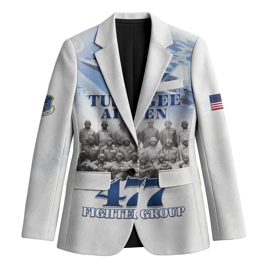 Tuskegee Airmen 477th Fighter Group Blazer Blue Sky Heritage - Wonder Print Shop