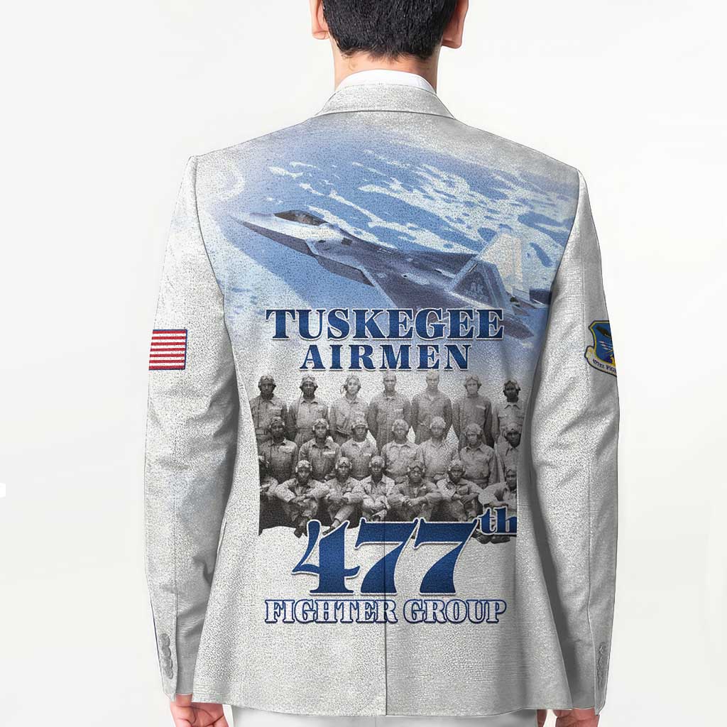 Tuskegee Airmen 477th Fighter Group Blazer Blue Sky Heritage - Wonder Print Shop