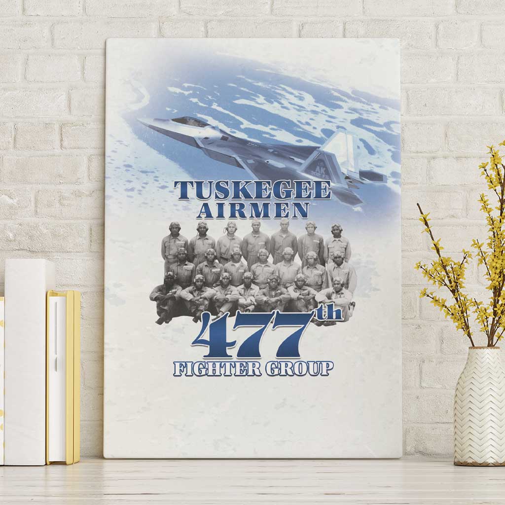Tuskegee Airmen 477th Fighter Group Canvas Wall Art Blue Sky Heritage - Wonder Print Shop
