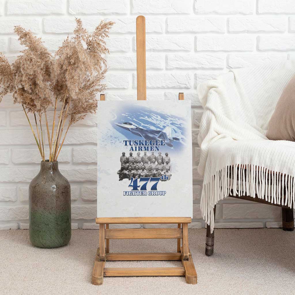 Tuskegee Airmen 477th Fighter Group Canvas Wall Art Blue Sky Heritage - Wonder Print Shop
