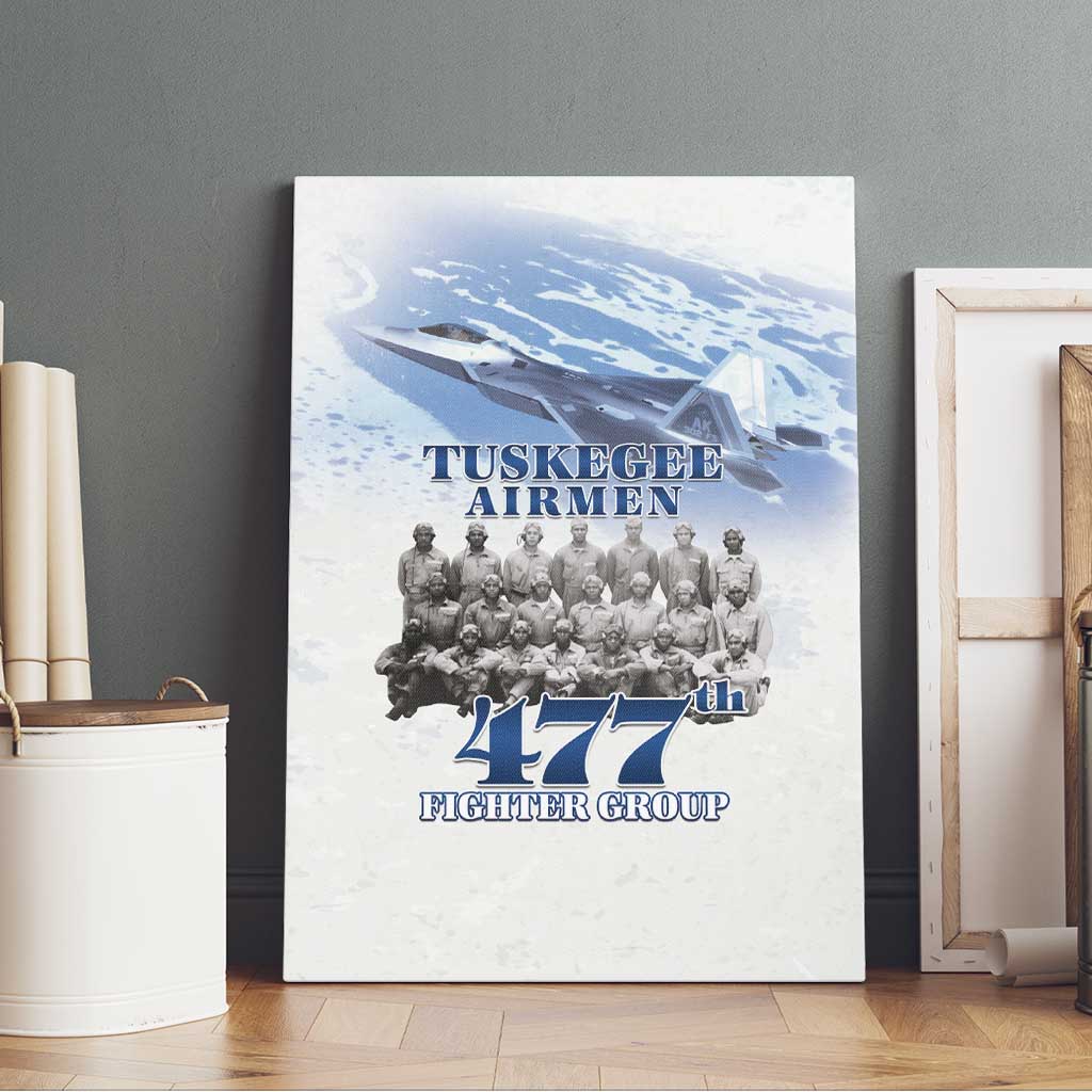 Tuskegee Airmen 477th Fighter Group Canvas Wall Art Blue Sky Heritage - Wonder Print Shop