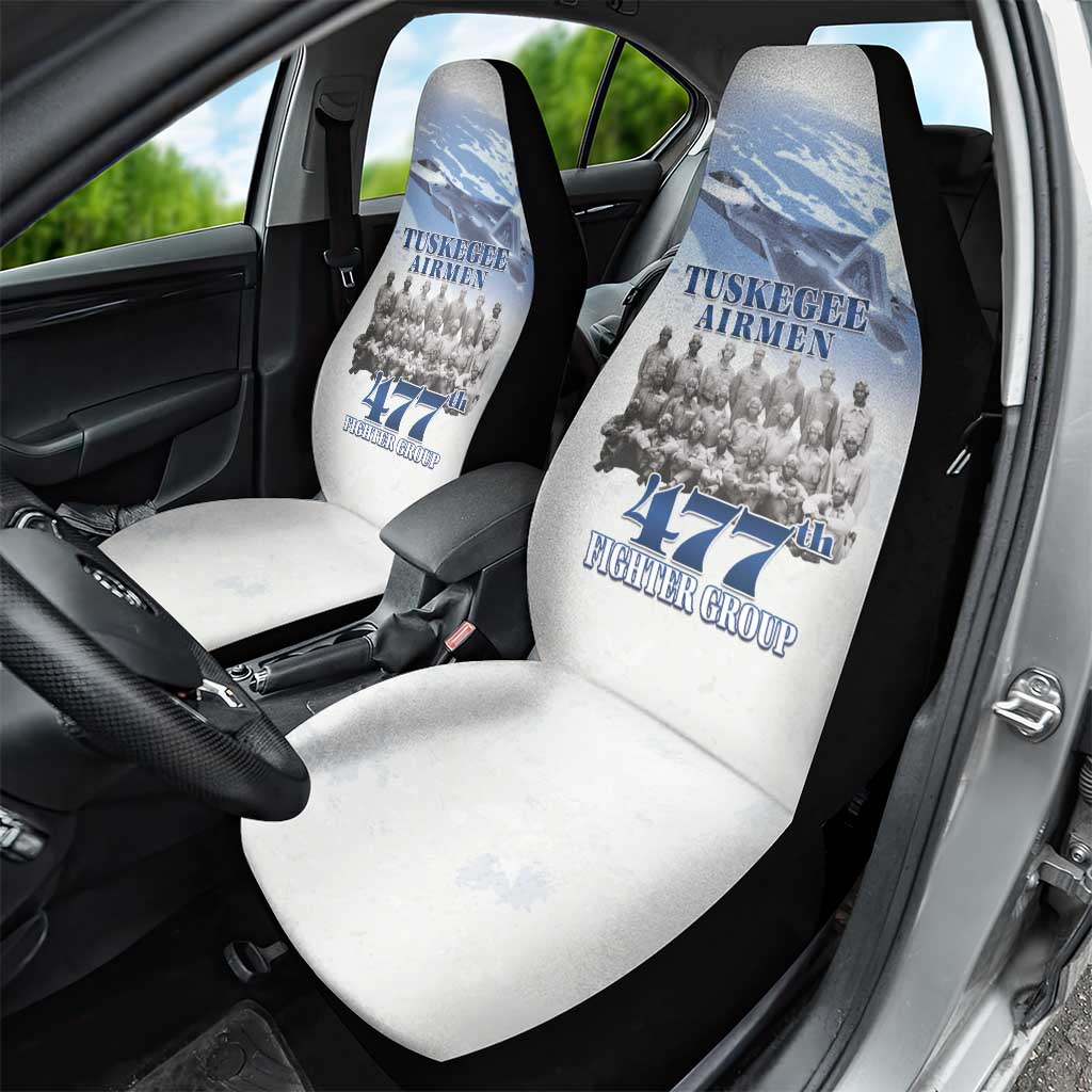 Tuskegee Airmen 477th Fighter Group Car Seat Cover Blue Sky Heritage - Wonder Print Shop