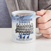 Tuskegee Airmen 477th Fighter Group Ceramic Mug Blue Sky Heritage - Wonder Print Shop