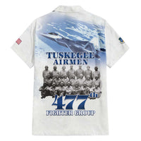 Tuskegee Airmen 477th Fighter Group Family Matching Long Sleeve Bodycon Dress and Hawaiian Shirt Blue Sky Heritage - Wonder Print Shop