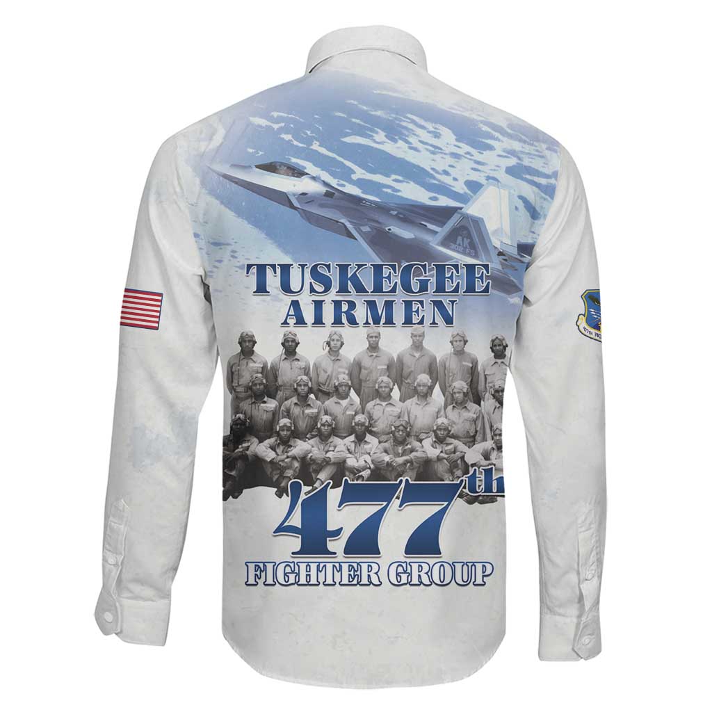 Tuskegee Airmen 477th Fighter Group Family Matching Puletasi and Hawaiian Shirt Blue Sky Heritage - Wonder Print Shop