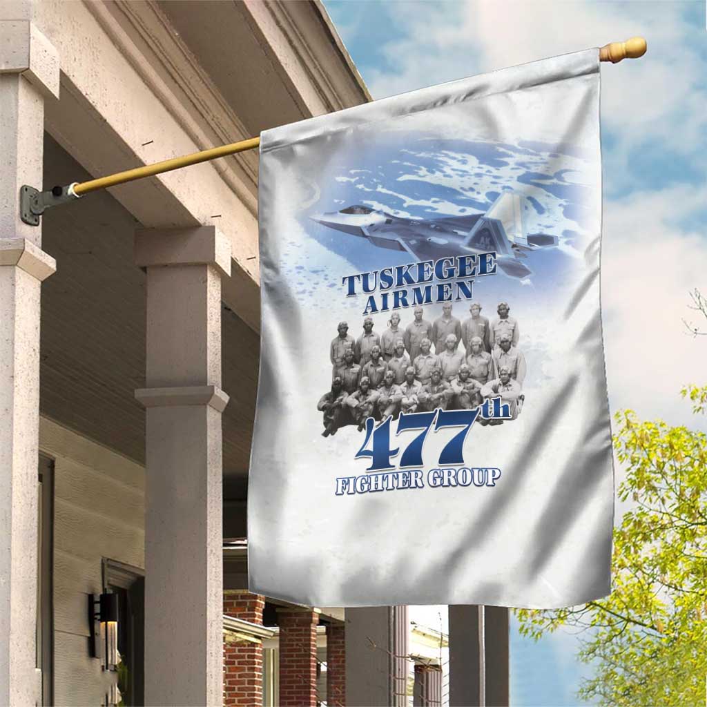 Tuskegee Airmen 477th Fighter Group Garden Flag Blue Sky Heritage - Wonder Print Shop