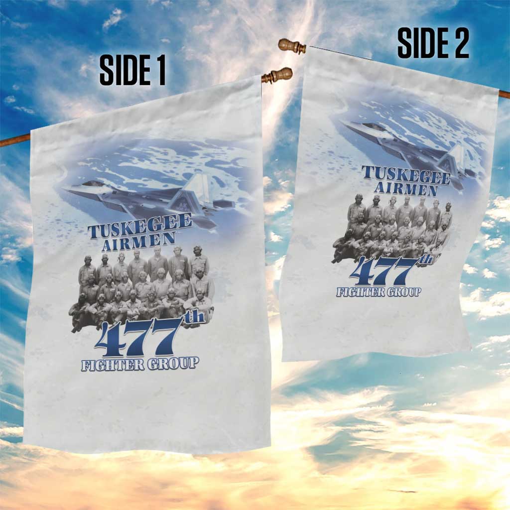 Tuskegee Airmen 477th Fighter Group Garden Flag Blue Sky Heritage - Wonder Print Shop