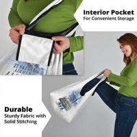 Tuskegee Airmen 477th Fighter Group Grocery Bag Blue Sky Heritage - Wonder Print Shop