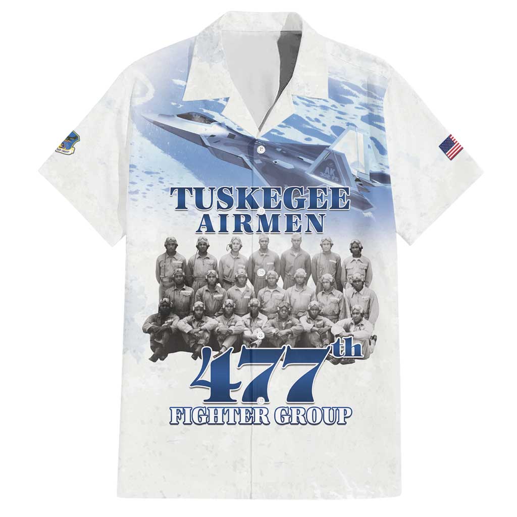 Tuskegee Airmen 477th Fighter Group Hawaiian Shirt Blue Sky Heritage - Wonder Print Shop