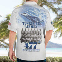 Tuskegee Airmen 477th Fighter Group Hawaiian Shirt Blue Sky Heritage - Wonder Print Shop