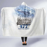 Tuskegee Airmen 477th Fighter Group Hooded Blanket Blue Sky Heritage - Wonder Print Shop